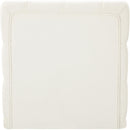  Manufacturer Color_Cream -- Tuft Cream Velvet Upholstered Modular Armless Chair IMAGE 3
