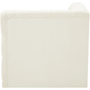  Manufacturer Color_Cream -- Tuft Cream Velvet Upholstered Modular Corner Chair IMAGE 4