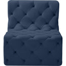  Manufacturer Color_Navy -- Tuft Navy Velvet Upholstered Modular Armless Chair IMAGE 5
