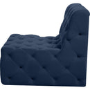  Manufacturer Color_Navy -- Tuft Navy Velvet Upholstered Modular Armless Chair IMAGE 7