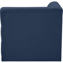  Manufacturer Color_Navy -- Tuft Navy Velvet Upholstered Modular Corner Chair IMAGE 4