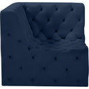  Manufacturer Color_Navy -- Tuft Navy Velvet Upholstered Modular Corner Chair IMAGE 6