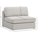  Manufacturer Color_Beige -- Meridian Beckham Stationary Fabric Chair IMAGE 7