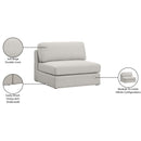  Manufacturer Color_Beige -- Meridian Beckham Stationary Fabric Chair IMAGE 8