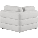  Manufacturer Color_Beige -- Meridian Beckham Stationary Fabric Chair IMAGE 3
