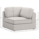  Manufacturer Color_Beige -- Meridian Beckham Stationary Fabric Chair IMAGE 7