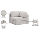  Manufacturer Color_Beige -- Meridian Beckham Stationary Fabric Chair IMAGE 8