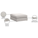  Manufacturer Color_Beige -- Meridian Beckham Fabric Ottoman IMAGE 6