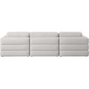  Manufacturer Color_Beige -- Meridian Beckham Stationary Fabric Sofa IMAGE 3