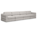  Manufacturer Color_Beige -- Meridian Beckham Stationary Fabric Sofa IMAGE 1