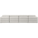  Manufacturer Color_Beige -- Meridian Beckham Stationary Fabric Sofa IMAGE 3