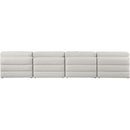  Manufacturer Color_Beige -- Meridian Beckham Stationary Fabric Sofa IMAGE 3