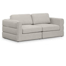  Manufacturer Color_Beige -- Meridian Beckham Stationary Fabric Sofa IMAGE 1