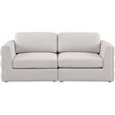  Manufacturer Color_Beige -- Meridian Beckham Stationary Fabric Sofa IMAGE 5