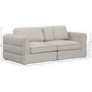 Manufacturer Color_Beige -- Meridian Beckham Stationary Fabric Sofa IMAGE 7