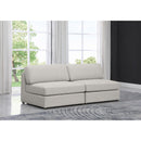  Manufacturer Color_Beige -- Meridian Beckham Stationary Fabric Sofa IMAGE 2