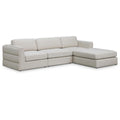  Manufacturer Color_Beige -- Meridian Beckham Fabric 4 pc Sectional IMAGE 1