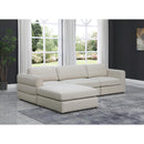  Manufacturer Color_Beige -- Meridian Beckham Fabric 4 pc Sectional IMAGE 4