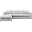 Manufacturer Color_Beige -- Meridian Beckham Fabric 4 pc Sectional IMAGE 9