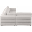  Manufacturer Color_Beige -- Meridian Beckham Fabric 4 pc Sectional IMAGE 7