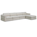  Manufacturer Color_Beige -- Meridian Beckham Fabric 5 pc Sectional IMAGE 1