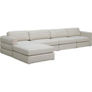  Manufacturer Color_Beige -- Meridian Beckham Fabric 5 pc Sectional IMAGE 2
