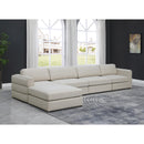  Manufacturer Color_Beige -- Meridian Beckham Fabric 5 pc Sectional IMAGE 3