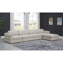  Manufacturer Color_Beige -- Meridian Beckham Fabric 5 pc Sectional IMAGE 4