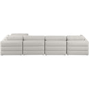  Manufacturer Color_Beige -- Meridian Beckham Fabric 5 pc Sectional IMAGE 6