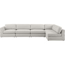  Manufacturer Color_Beige -- Meridian Beckham Fabric 5 pc Sectional IMAGE 10