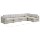  Manufacturer Color_Beige -- Meridian Beckham Fabric 5 pc Sectional IMAGE 14