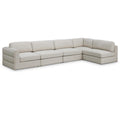  Manufacturer Color_Beige -- Meridian Beckham Fabric 5 pc Sectional IMAGE 1