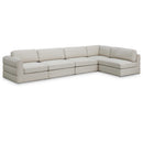  Manufacturer Color_Beige -- Meridian Beckham Fabric 5 pc Sectional IMAGE 1