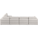  Manufacturer Color_Beige -- Meridian Beckham Fabric 5 pc Sectional IMAGE 6