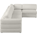  Manufacturer Color_Beige -- Meridian Beckham Fabric 5 pc Sectional IMAGE 8