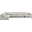  Manufacturer Color_Beige -- Meridian Beckham Fabric 5 pc Sectional IMAGE 9
