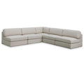  Manufacturer Color_Beige -- Meridian Beckham Fabric 5 pc Sectional IMAGE 1