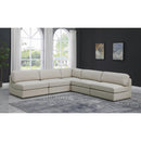  Manufacturer Color_Beige -- Meridian Beckham Fabric 5 pc Sectional IMAGE 2