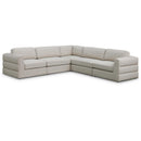  Manufacturer Color_Beige -- Meridian Beckham Fabric 5 pc Sectional IMAGE 1