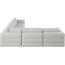  Manufacturer Color_Beige -- Meridian Beckham Fabric 5 pc Sectional IMAGE 3