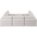  Manufacturer Color_Beige -- Meridian Beckham Fabric 6 pc Sectional IMAGE 3