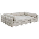  Manufacturer Color_Beige -- Meridian Beckham Fabric 6 pc Sectional IMAGE 8