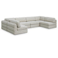  Manufacturer Color_Beige -- Meridian Beckham Fabric 6 pc Sectional IMAGE 1