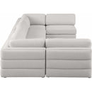  Manufacturer Color_Beige -- Meridian Beckham Fabric 6 pc Sectional IMAGE 4