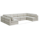  Manufacturer Color_Beige -- Meridian Beckham Fabric 6 pc Sectional IMAGE 8