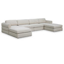  Manufacturer Color_Beige -- Meridian Beckham Fabric 6 pc Sectional IMAGE 1