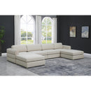  Manufacturer Color_Beige -- Meridian Beckham Fabric 6 pc Sectional IMAGE 2
