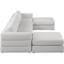  Manufacturer Color_Beige -- Meridian Beckham Fabric 6 pc Sectional IMAGE 4