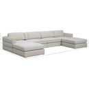  Manufacturer Color_Beige -- Meridian Beckham Fabric 6 pc Sectional IMAGE 8