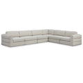  Manufacturer Color_Beige -- Meridian Beckham Fabric 6 pc Sectional IMAGE 1